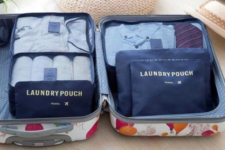 KIT ORGANIZADOR EQUIPAJE VIAJERO x 6 UND