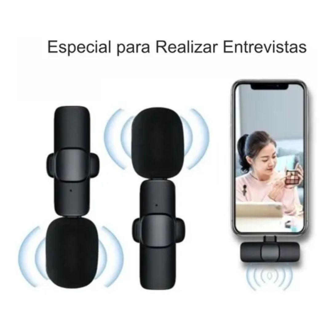 DOBLE MICROFONO INALAMBRICO PARA IPHONE
