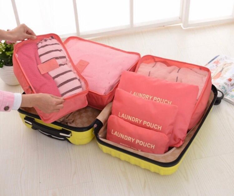 KIT ORGANIZADOR EQUIPAJE VIAJERO x 6 UND