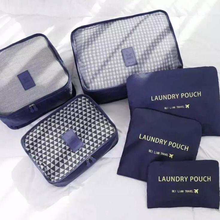 KIT ORGANIZADOR EQUIPAJE VIAJERO x 6 UND